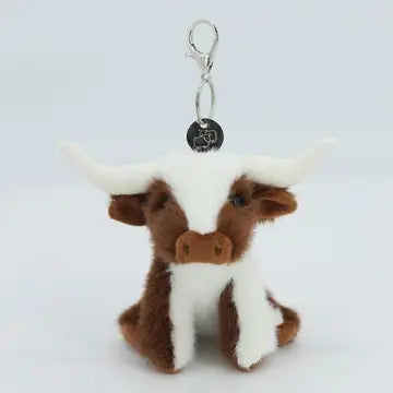 Texas Longhorn Cow Keyring