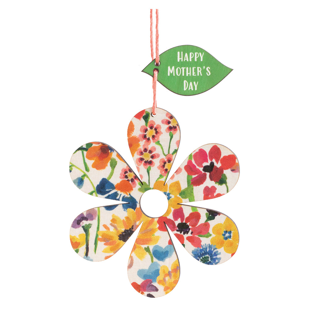 Daisy Flower Wooden Hanging