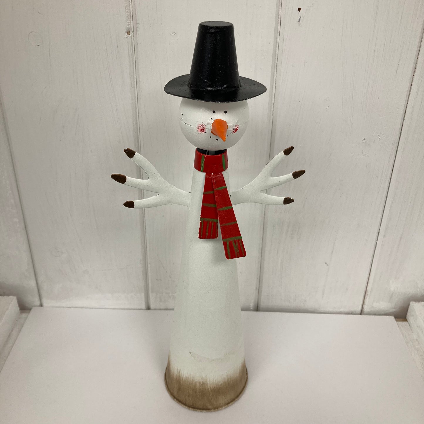 Snowman with black hat