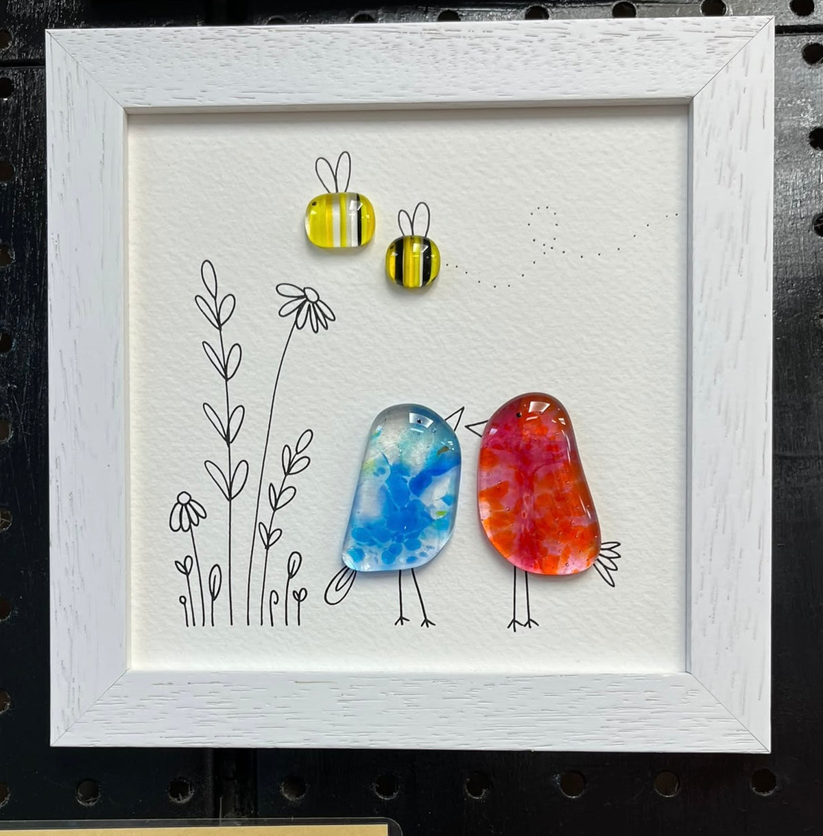 Fused Glass Art: Birds and Bees