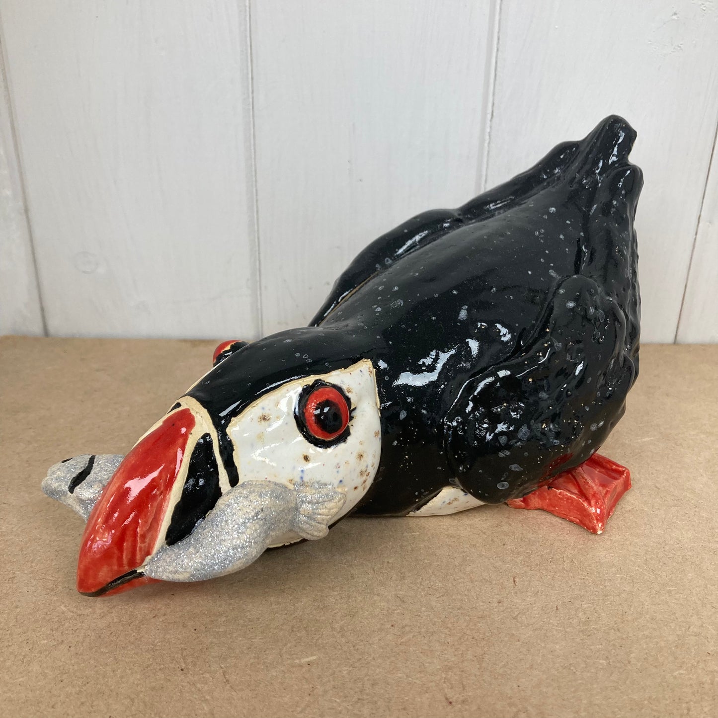Ceramic Puffins