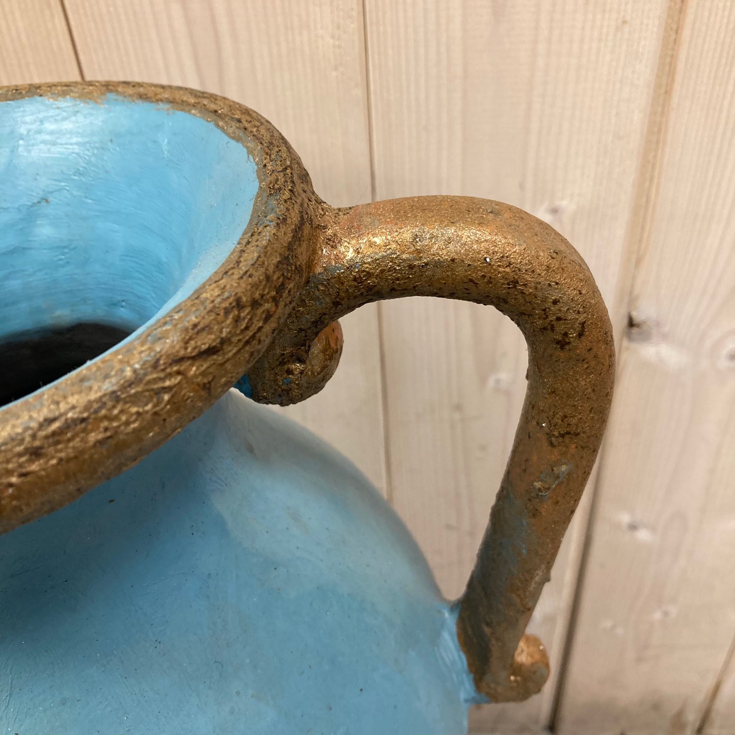 Large Two Handled Vase (Turquoise)