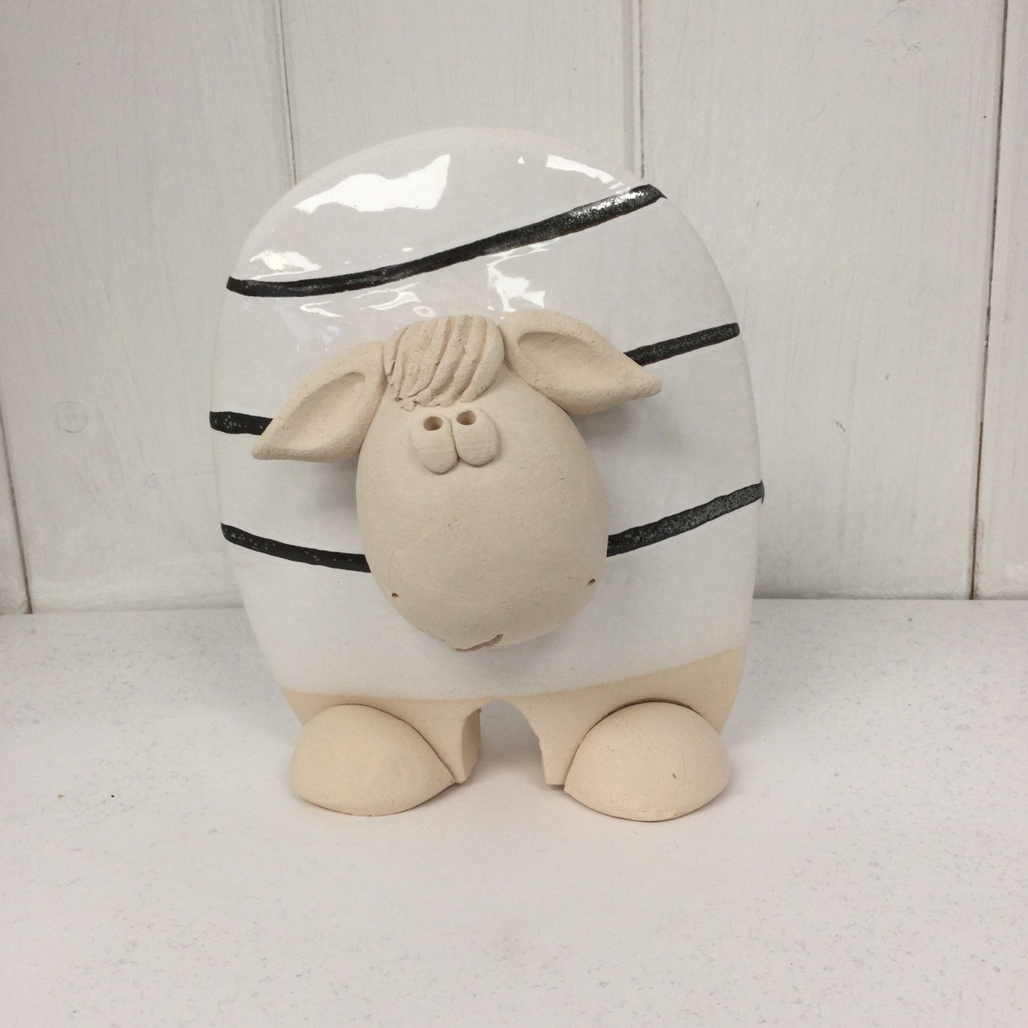 Ceramic Flat Standing Sheep