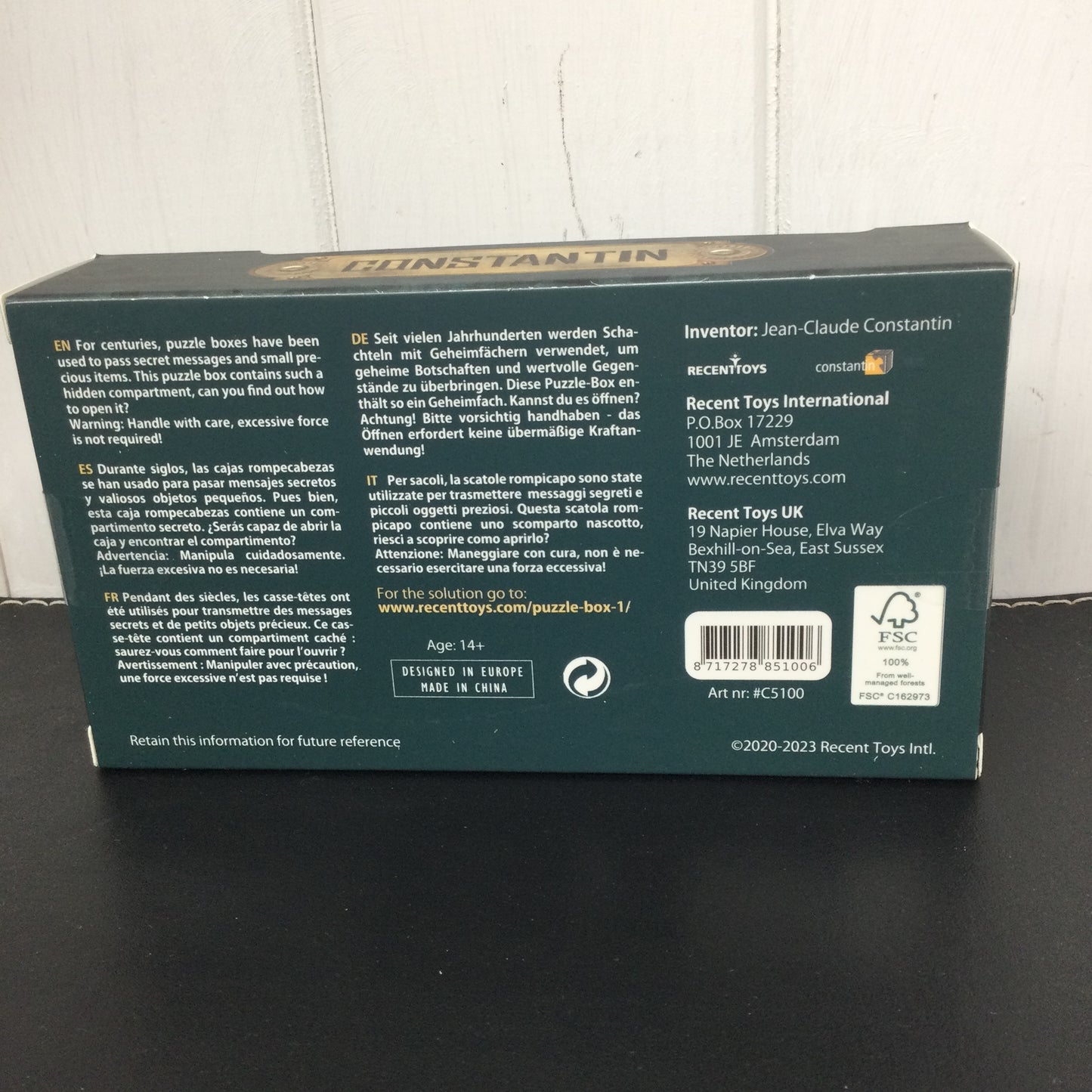 Constantin Puzzle Box