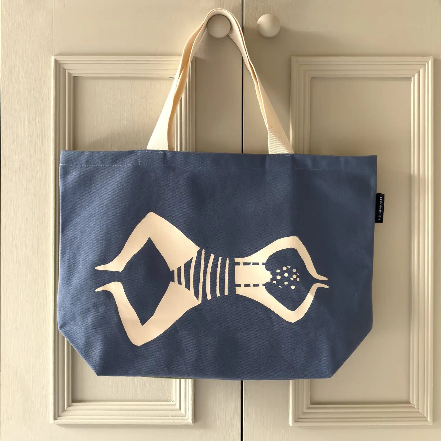 Swimmer Blue Tote Bag