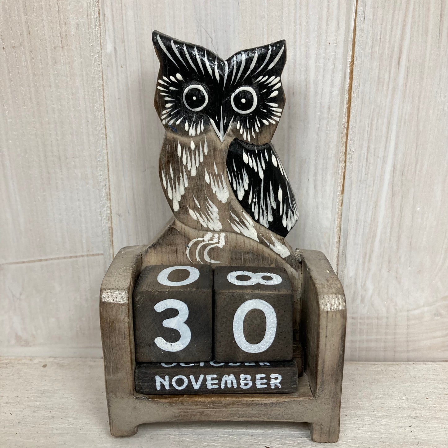 Flat Owl Miniature Perpetual Calendar