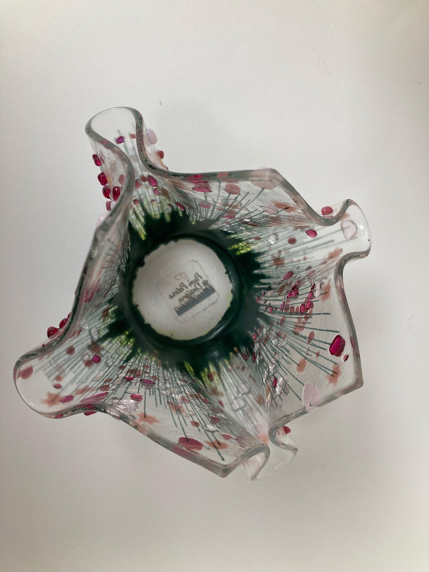 Blooming Flower Fused Glass Tea light Vases by Pam Peters - The Coast Office