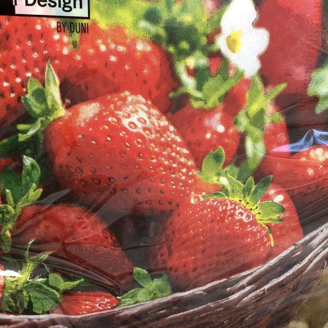 Strawberries 33cm Napkins - The Coast Office