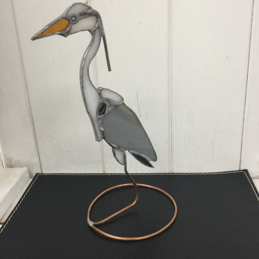 Stained Glass Heron