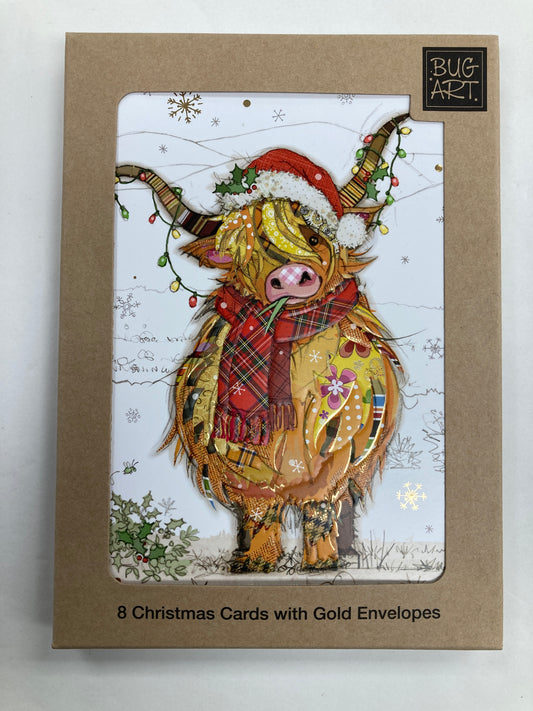 Christmas Cow Box of Christmas Cards