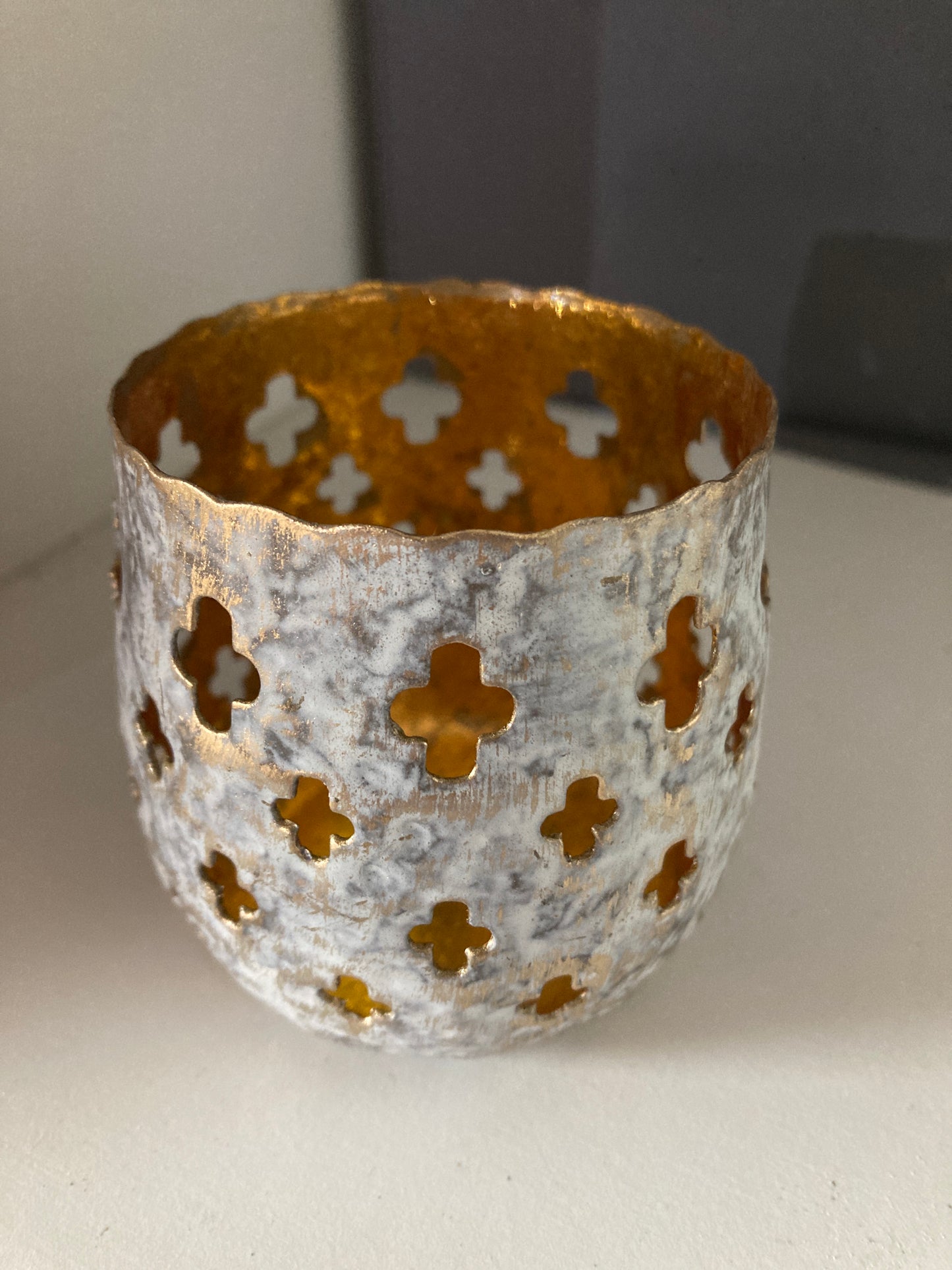 Set of 2 Fleur De Lys Votives