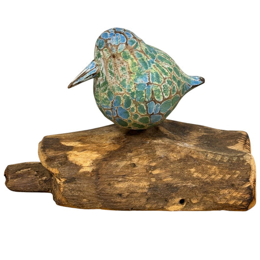 Painted Abstract Bird on root
