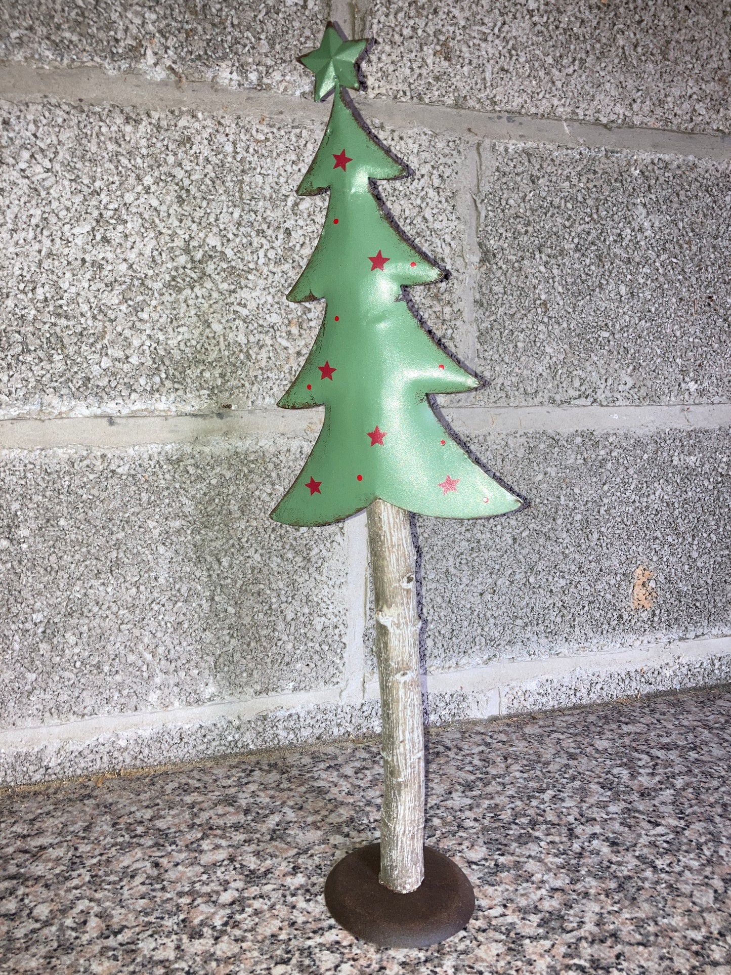 Green Tree on Plinth