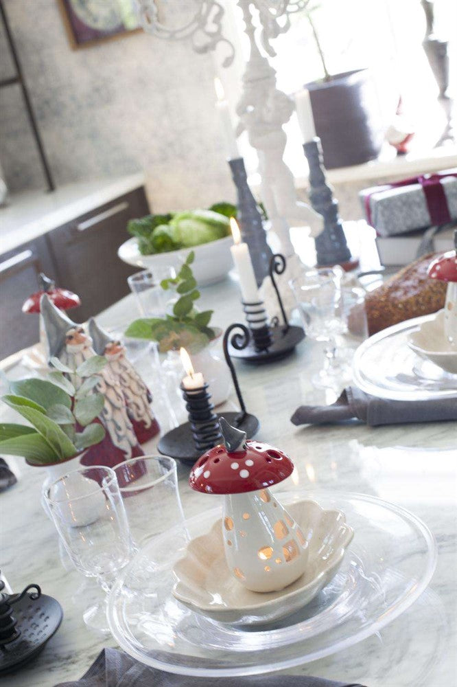 Lantern Gnome on Mushroom