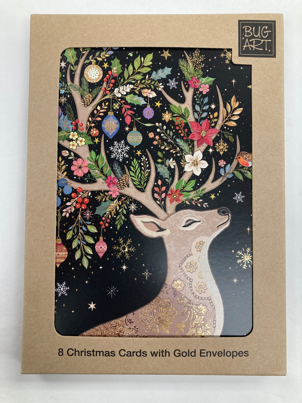 Festive Stag Box of Christmas Cards