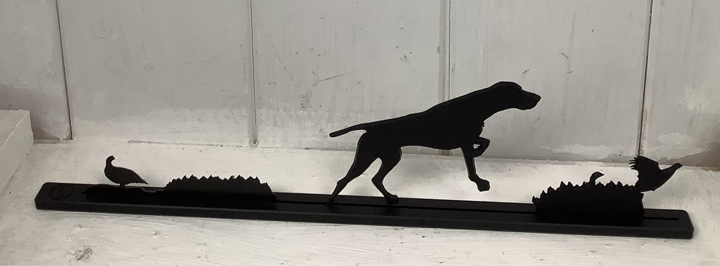 German Pointer Flushing Grouse Topper - Shadowshapes