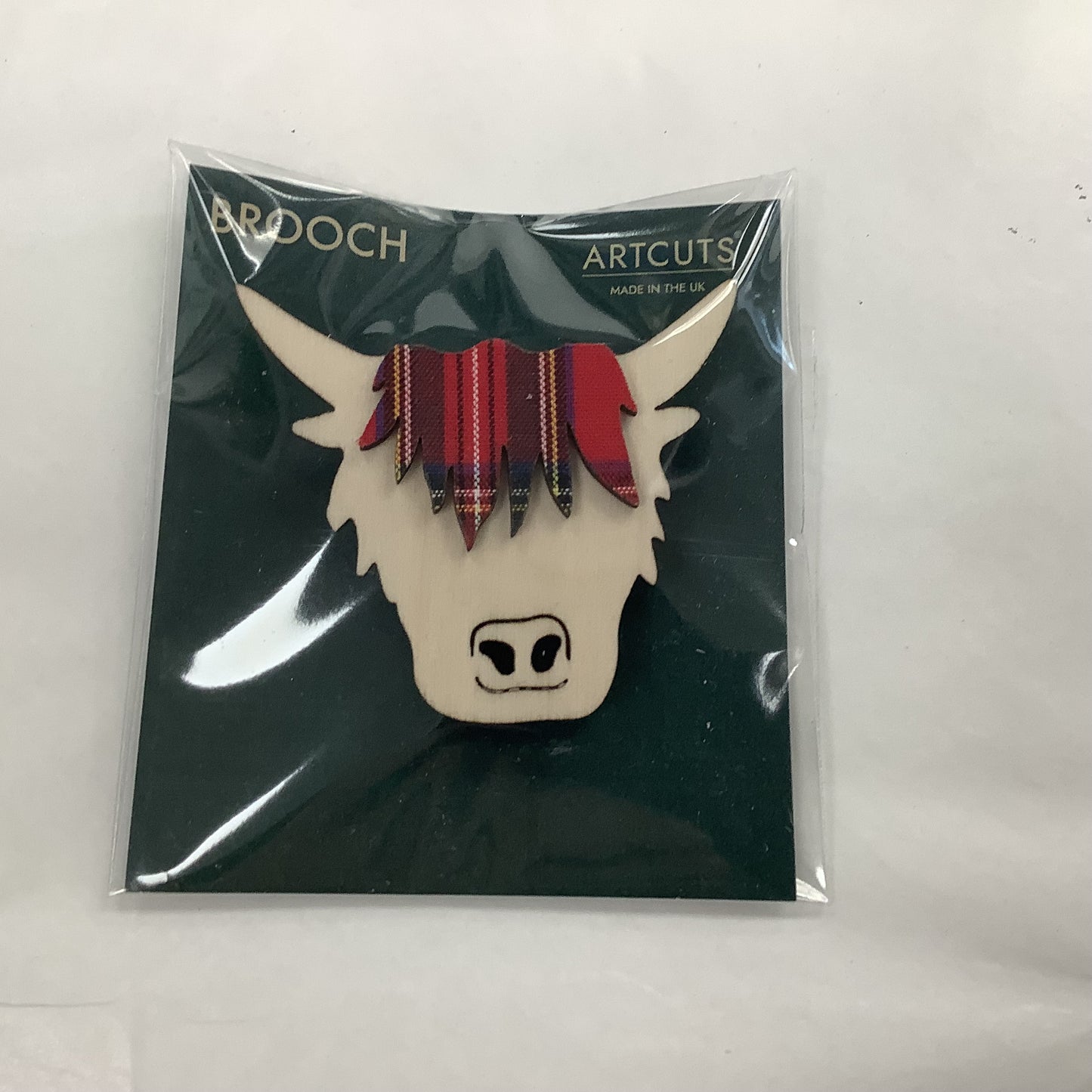 Highland Coo Brooch