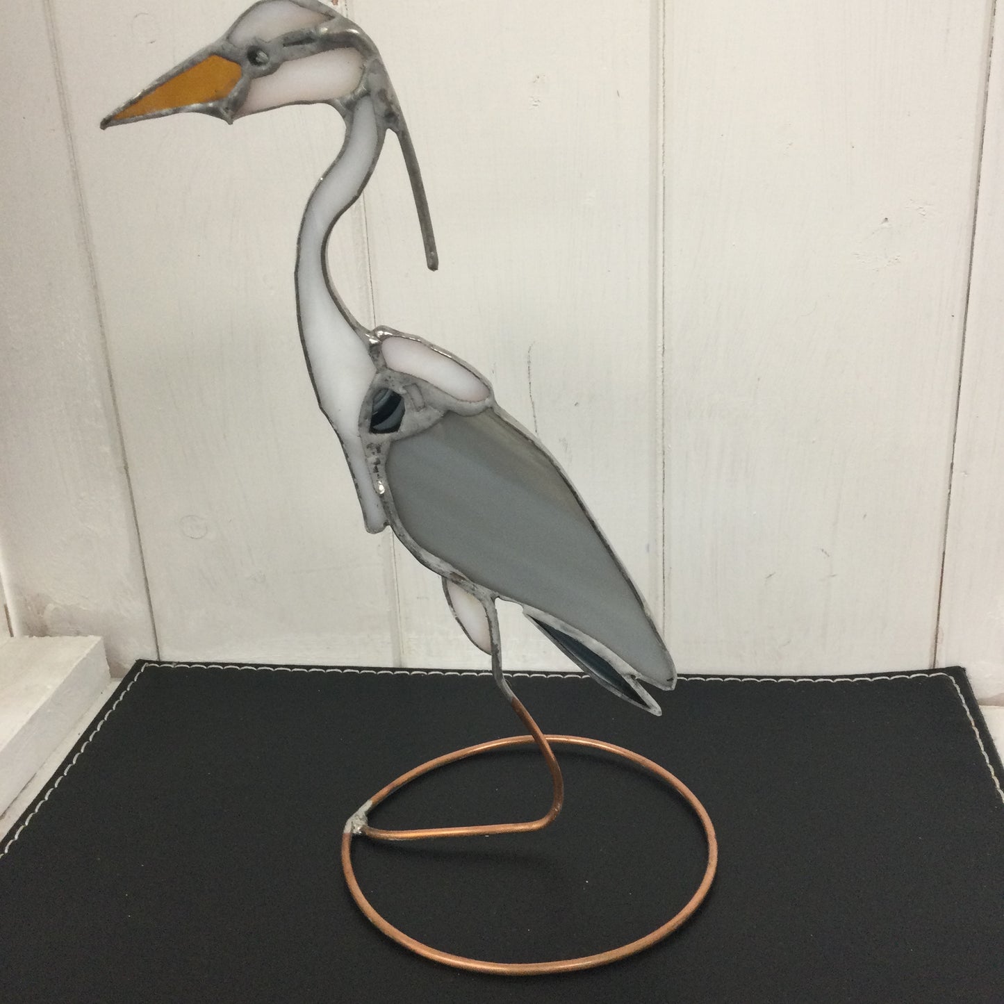 Stained Glass Heron