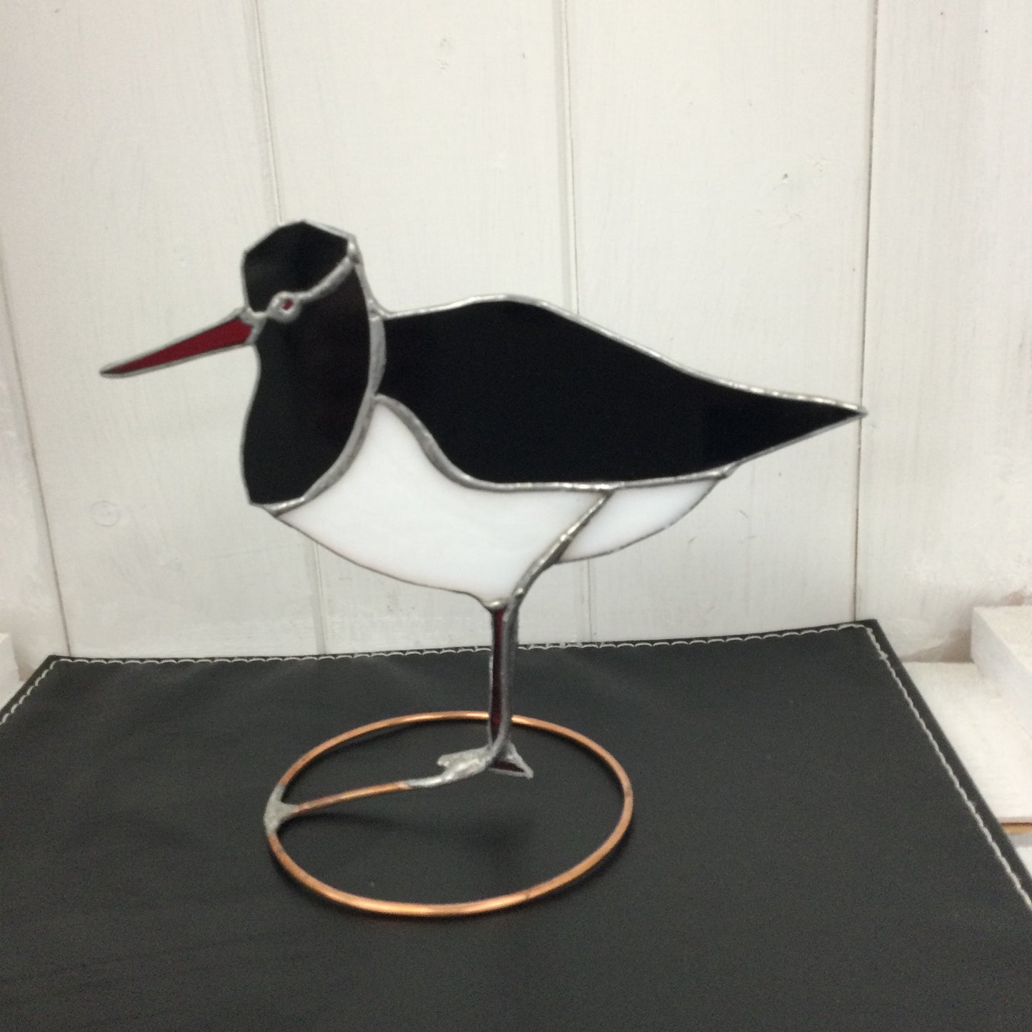 Stained Glass Oyster Catcher