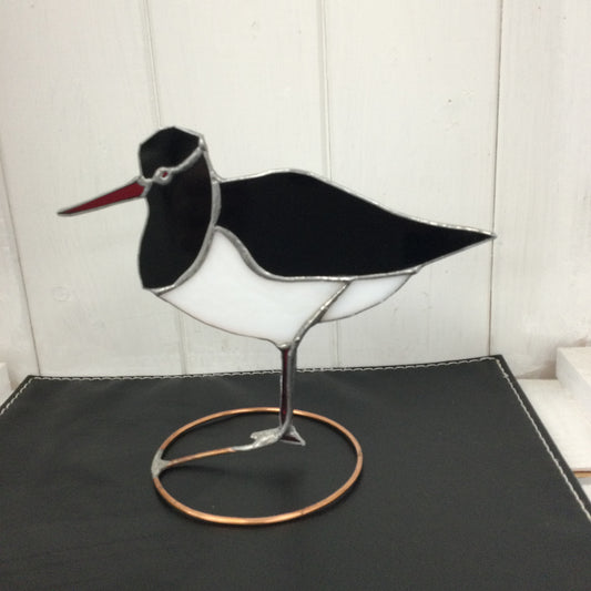 Stained Glass Oyster Catcher