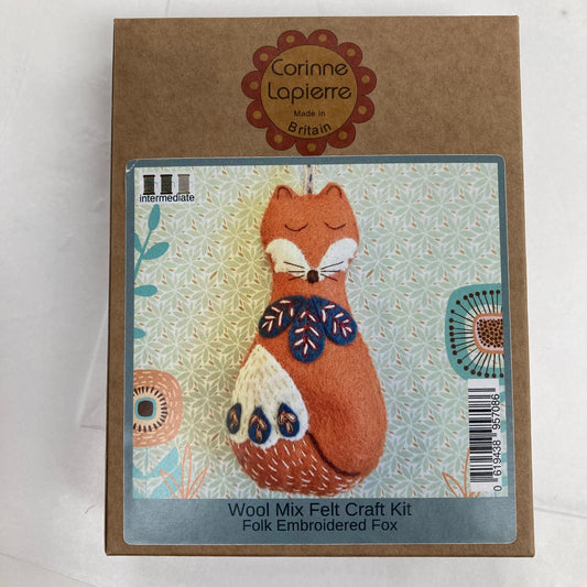 Felt Embroidery Folk Fox Kit