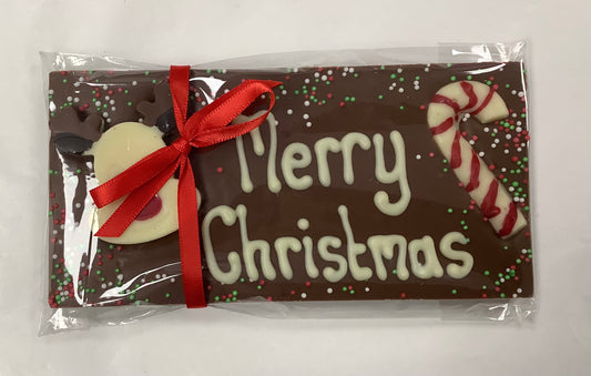 Handmade 'Happy Christmas' Chocolate Bar