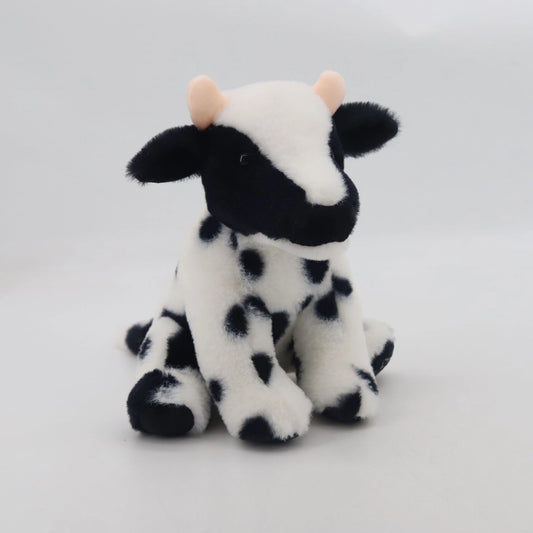 Mini Black and White Dairy Cow Soft Toy