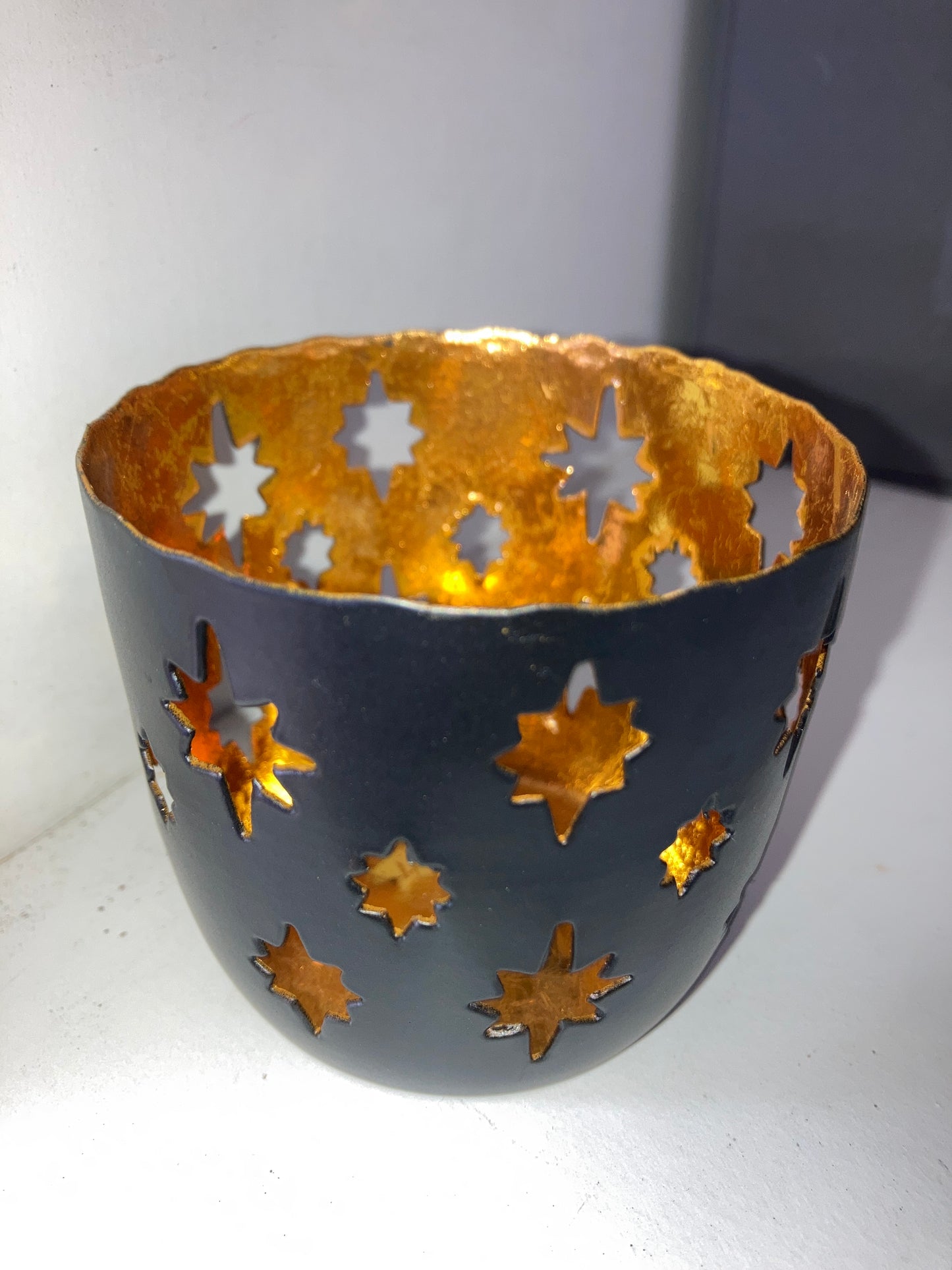 Small Gold Star Votive