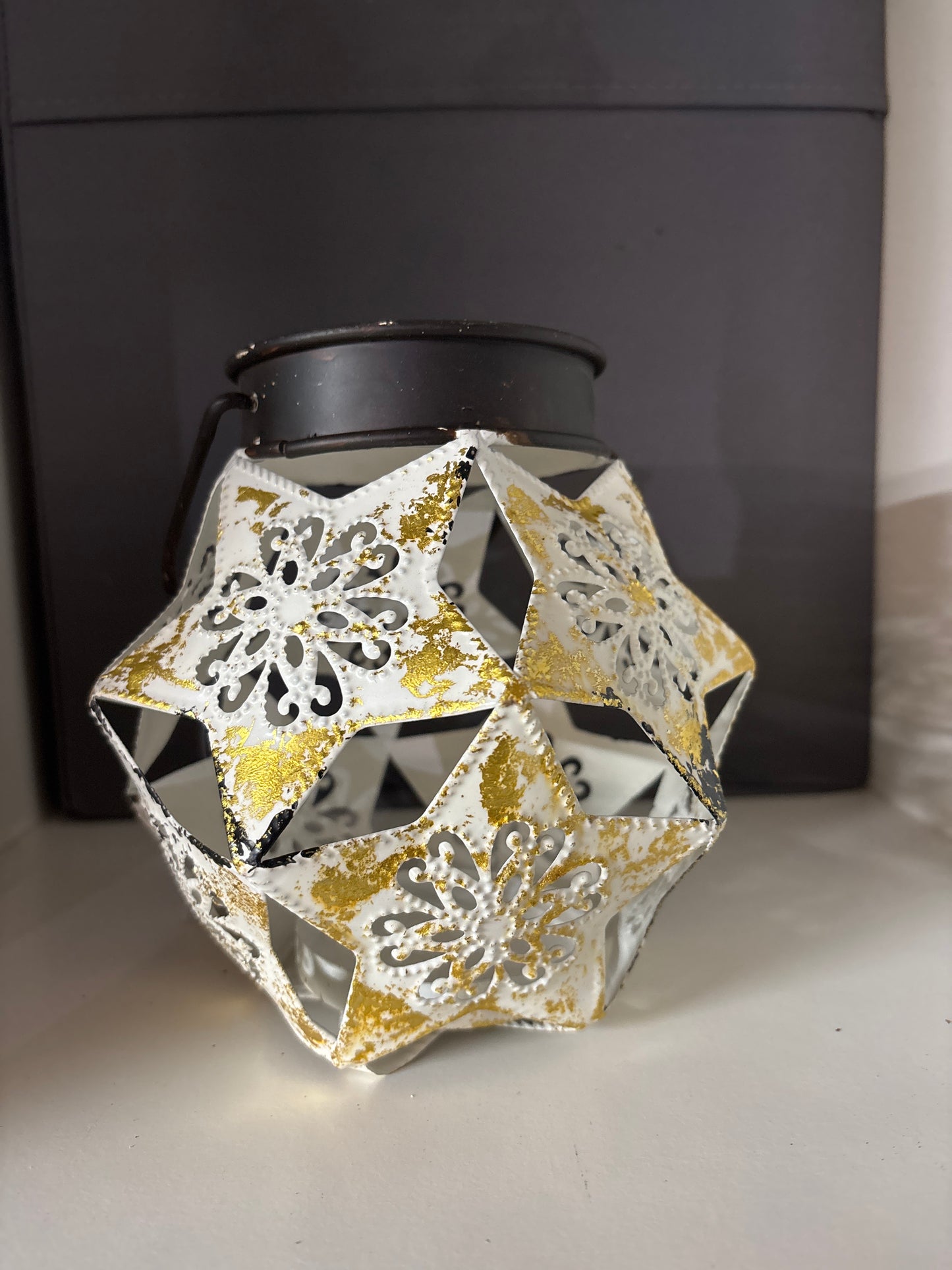 Metal Star Handled Votive