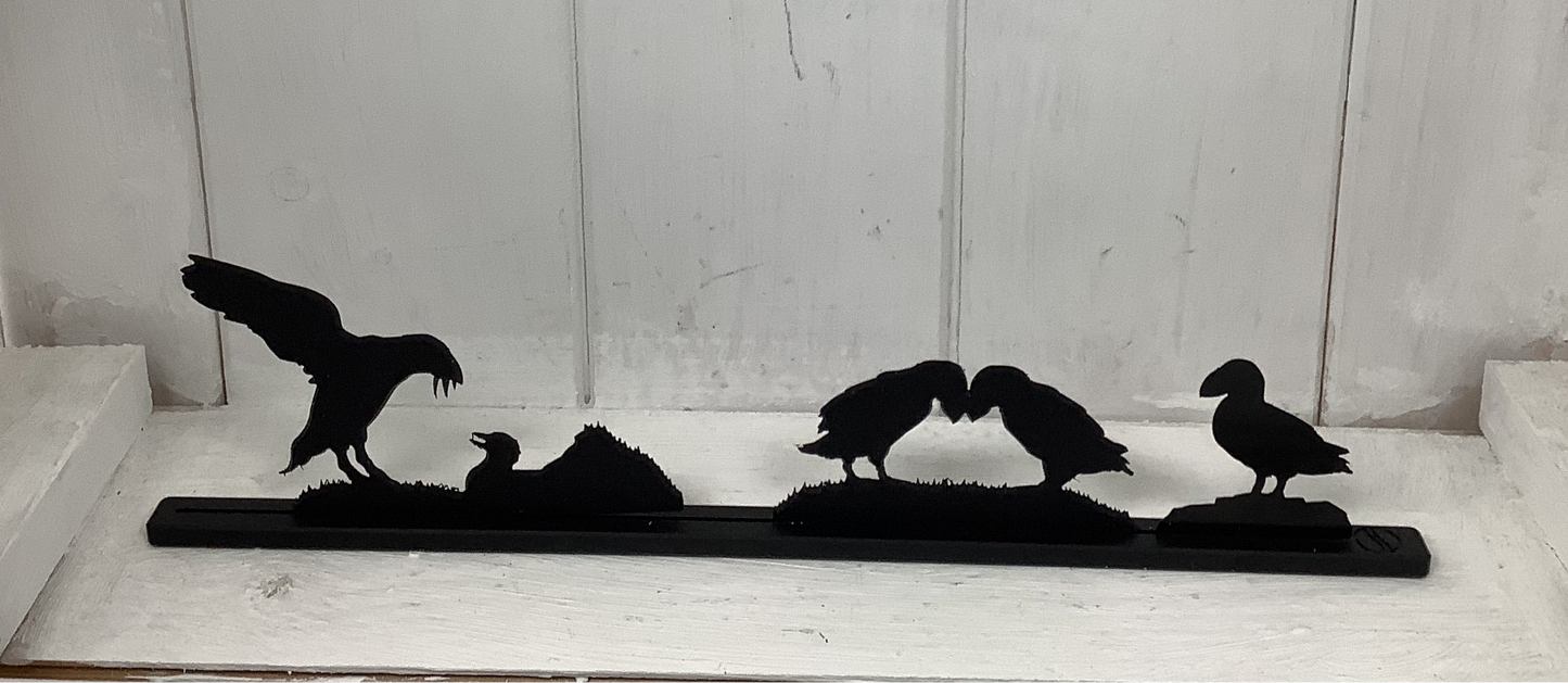 Puffin Family Shadowshapes Topper