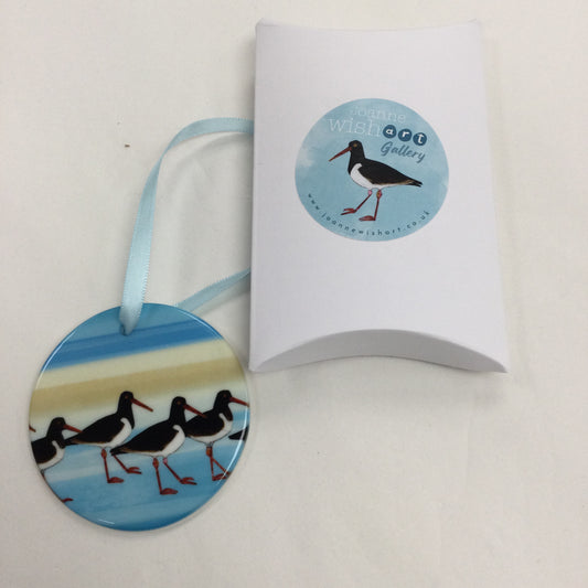 Oyster Catcher Ceramic Hanging