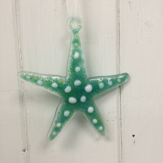 Handmade Fused Glass Medium Starfish