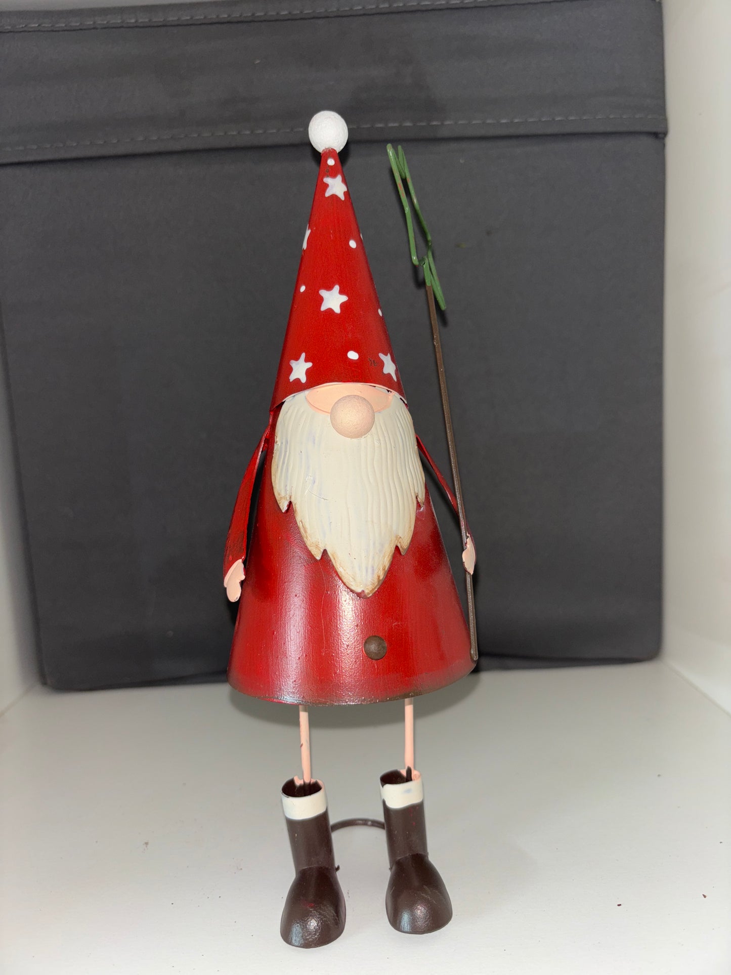 Small Metal Father Christmas with Star