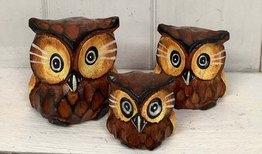 Family of Owls (set of 3)
