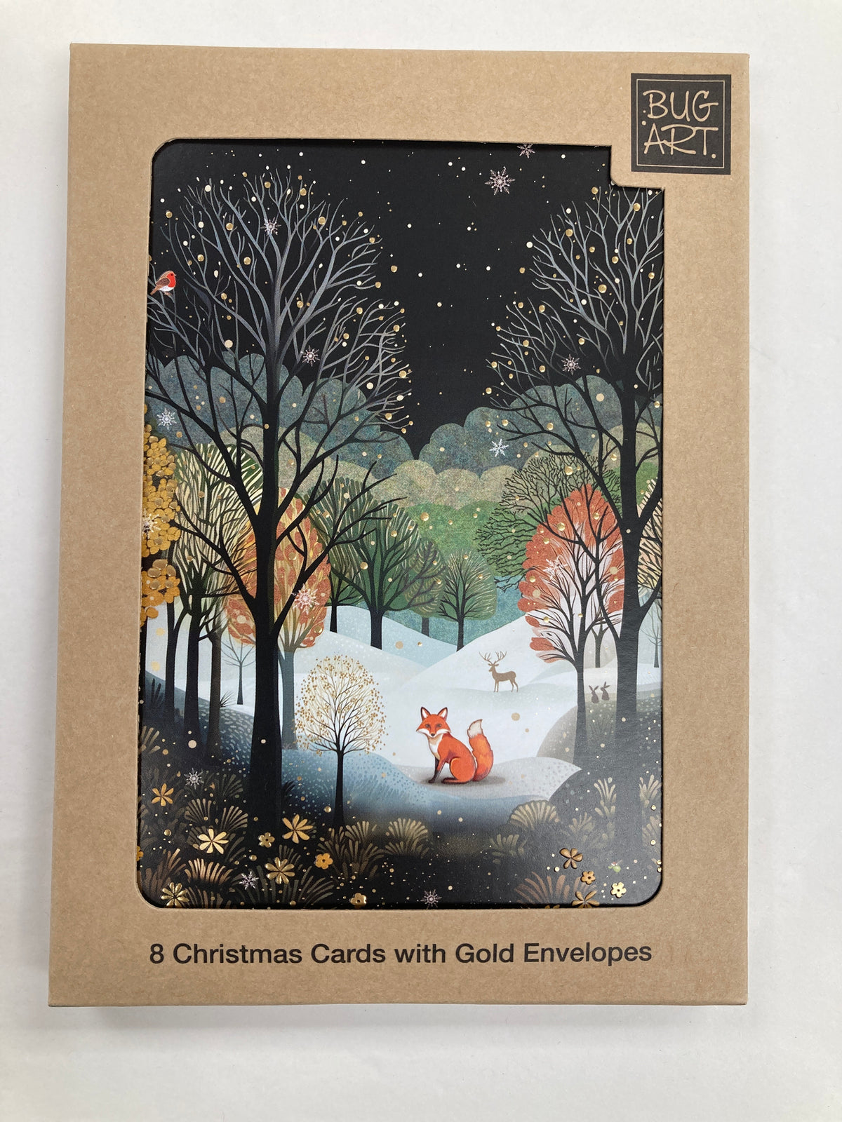Fox Landscape Box of Christmas Cards