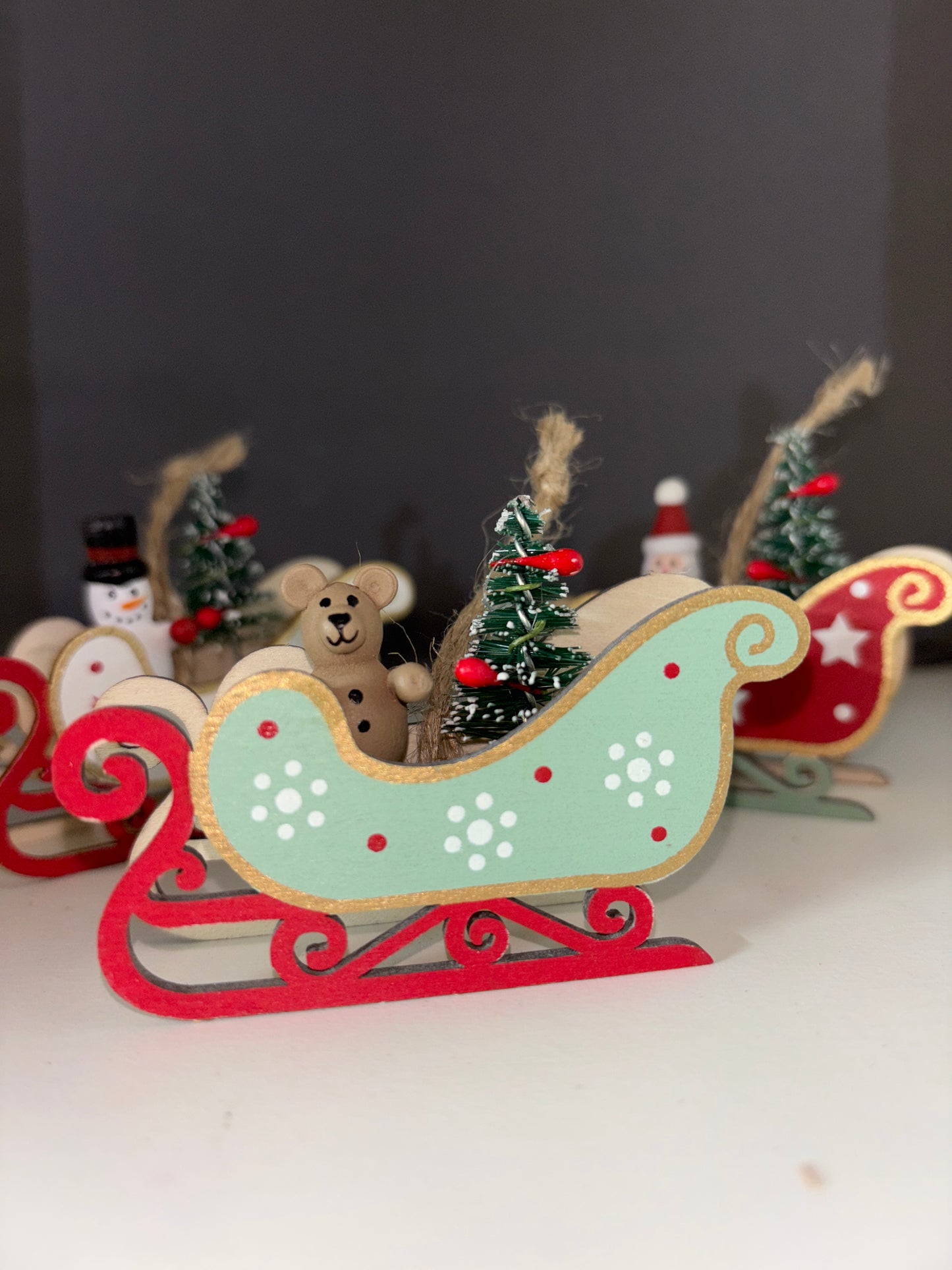 Wooden Sledge Hangers