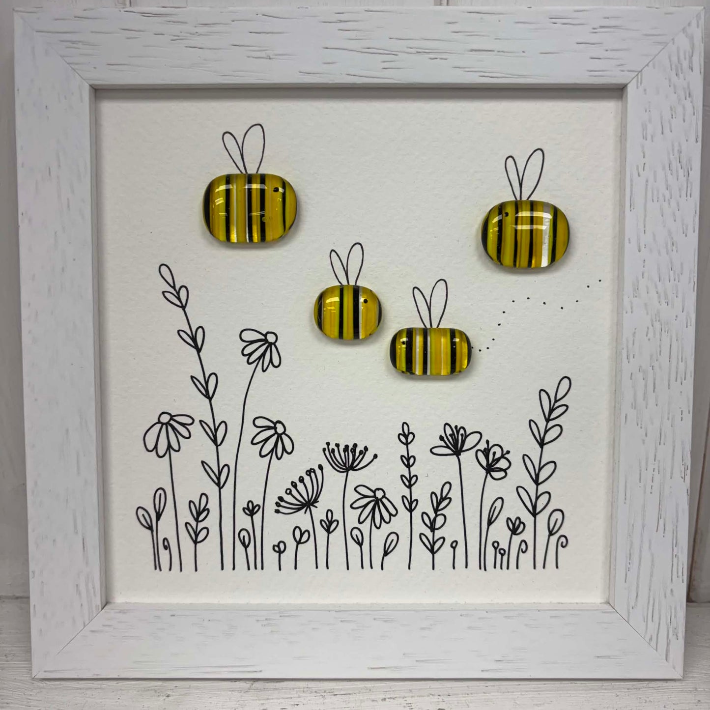 Fused Glass Art: 4 BEES
