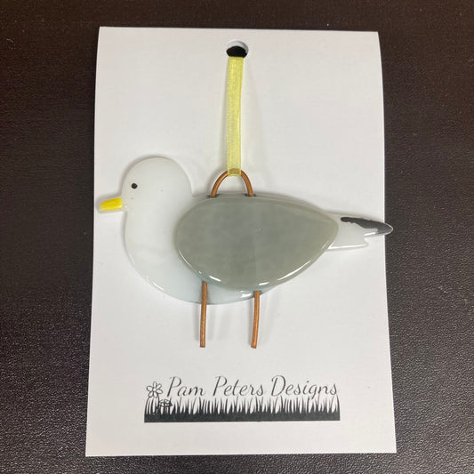 Handmade Fused Glass Seagull