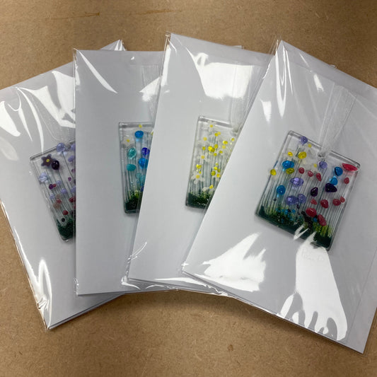 Pam Peters: Fused Glass Hanging Token Cards
