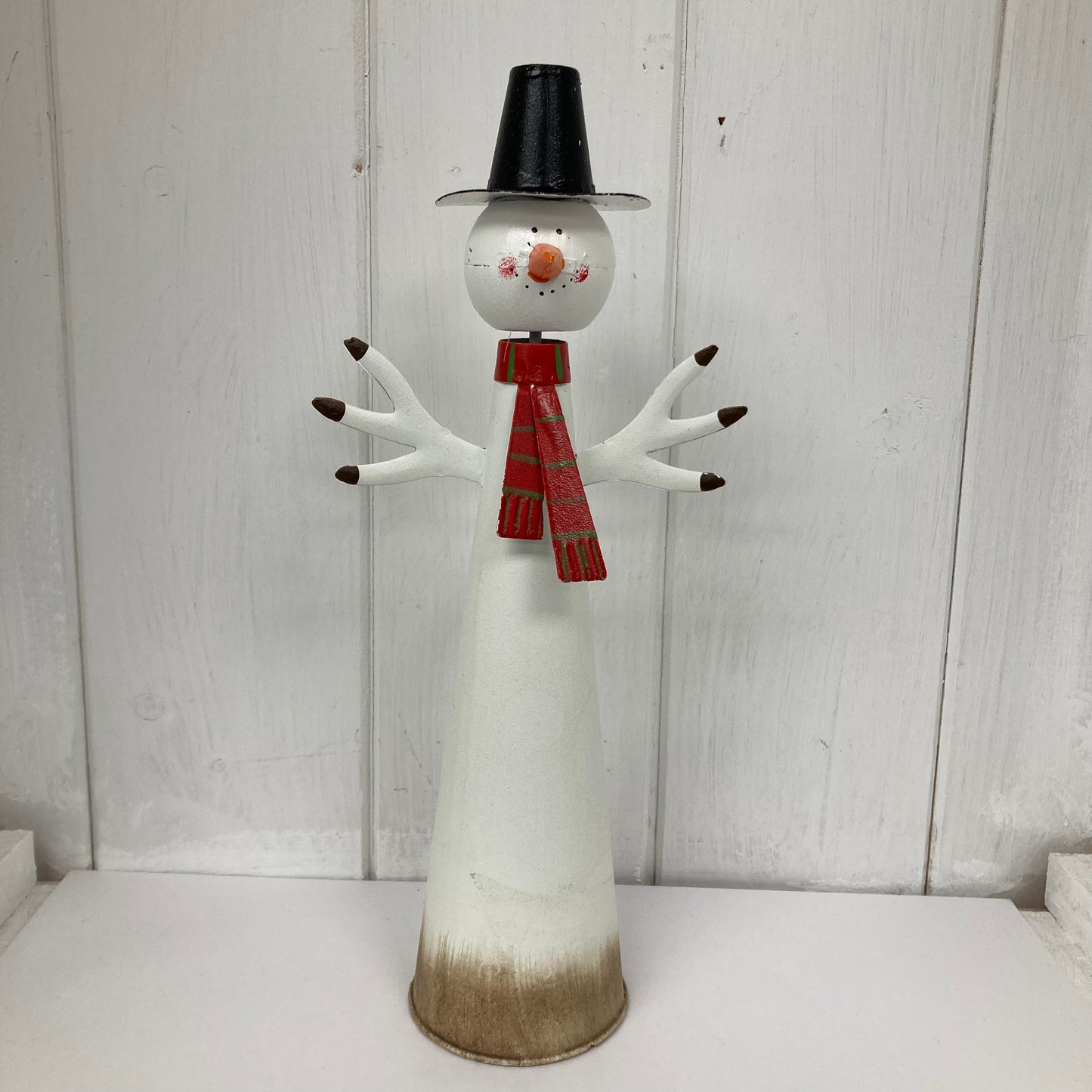 Snowman with black hat