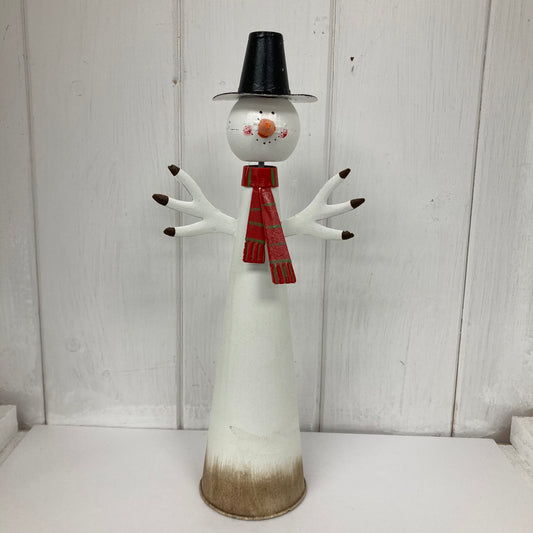 Snowman with black hat