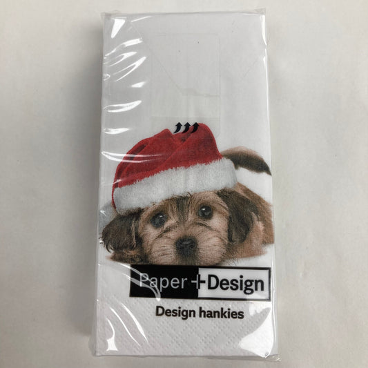 Dog with Santa Hat Hankies