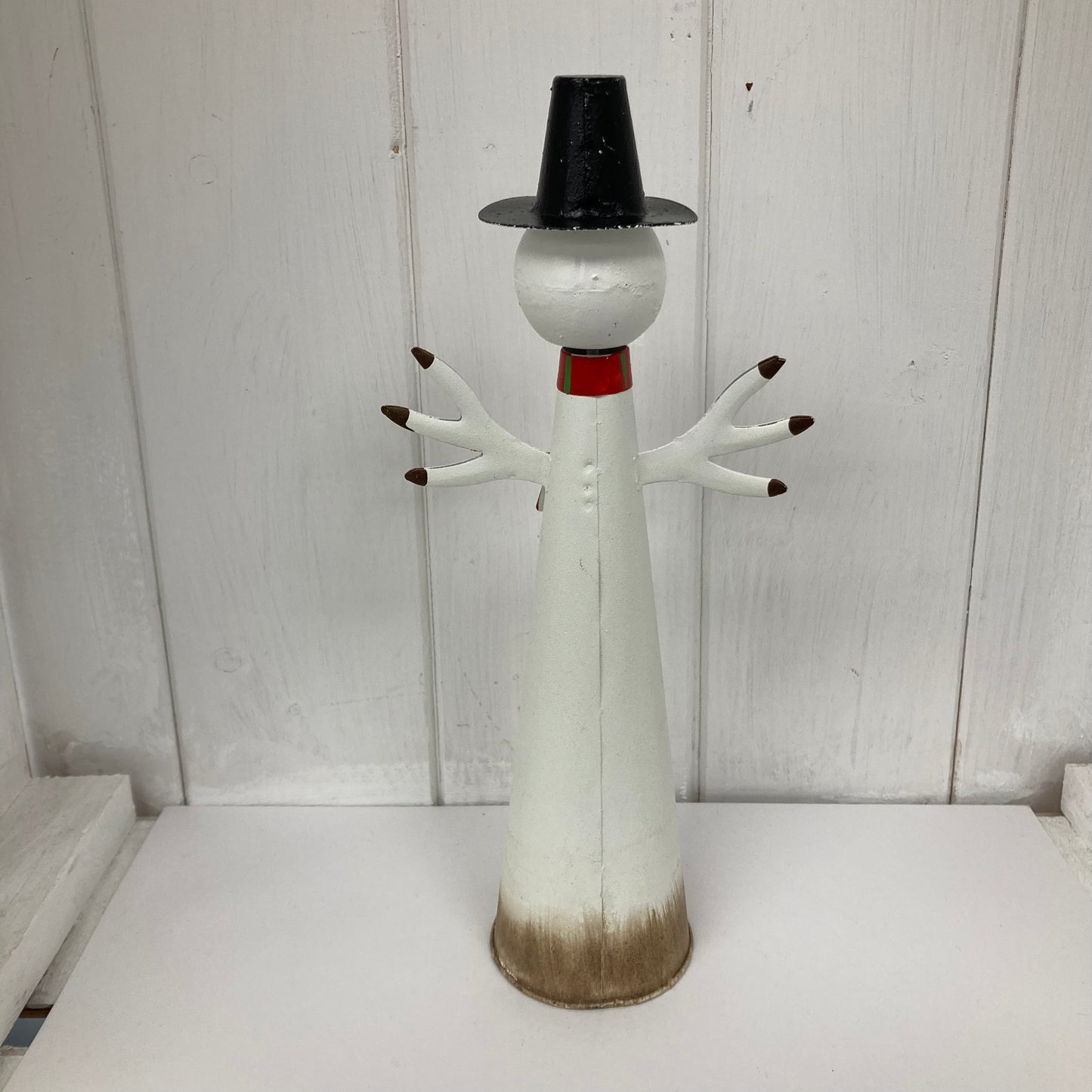 Snowman with black hat