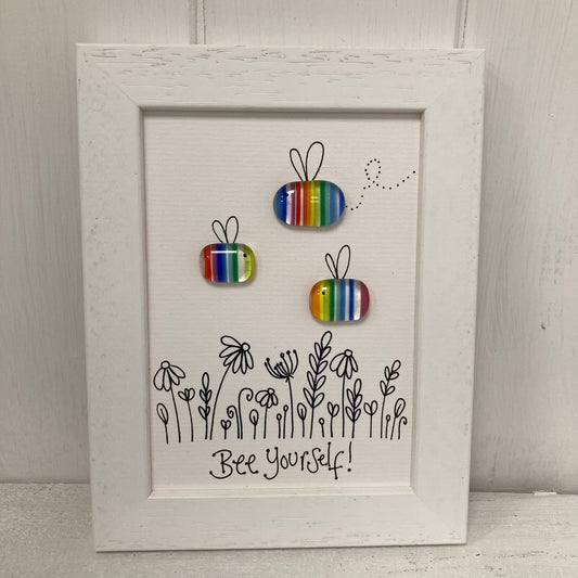 Three Rainbow Bees (Small)