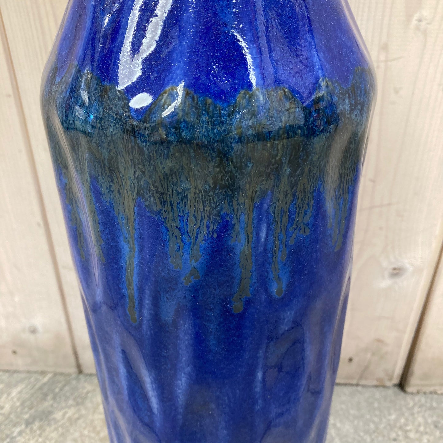 Large Bottle Vase ( Blue)