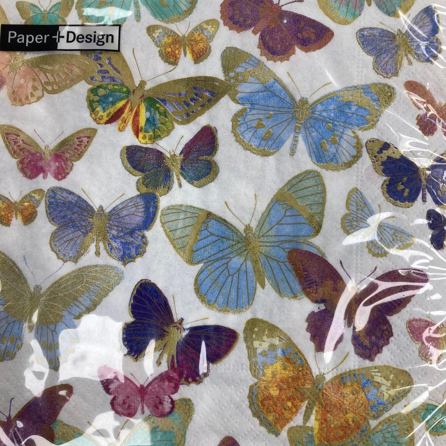 Golden Butterfiles  Napkins