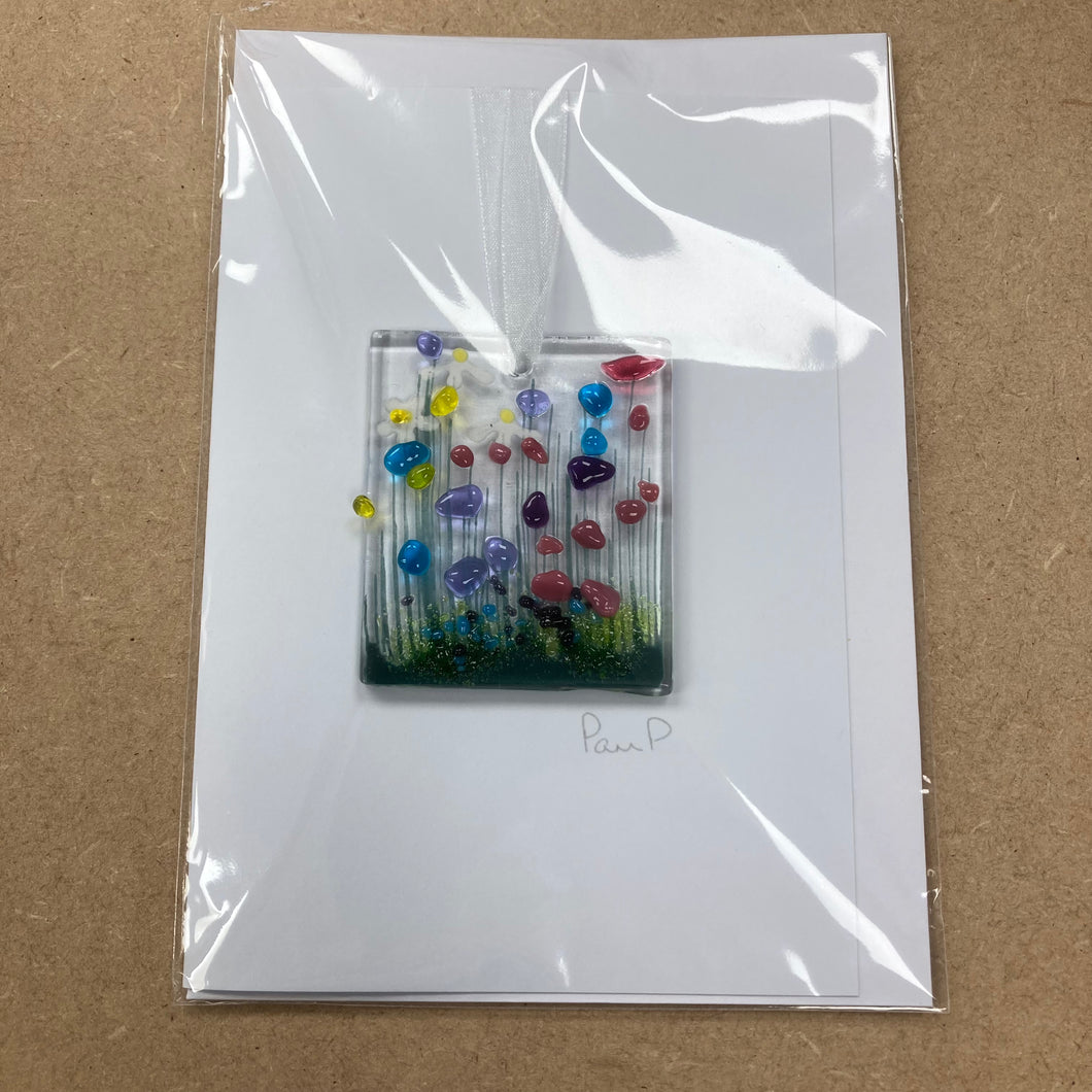 Pam Peters: Fused Glass Hanging Token Cards