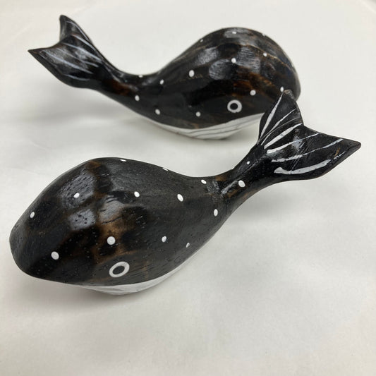 Wooden Whales (set of 2)