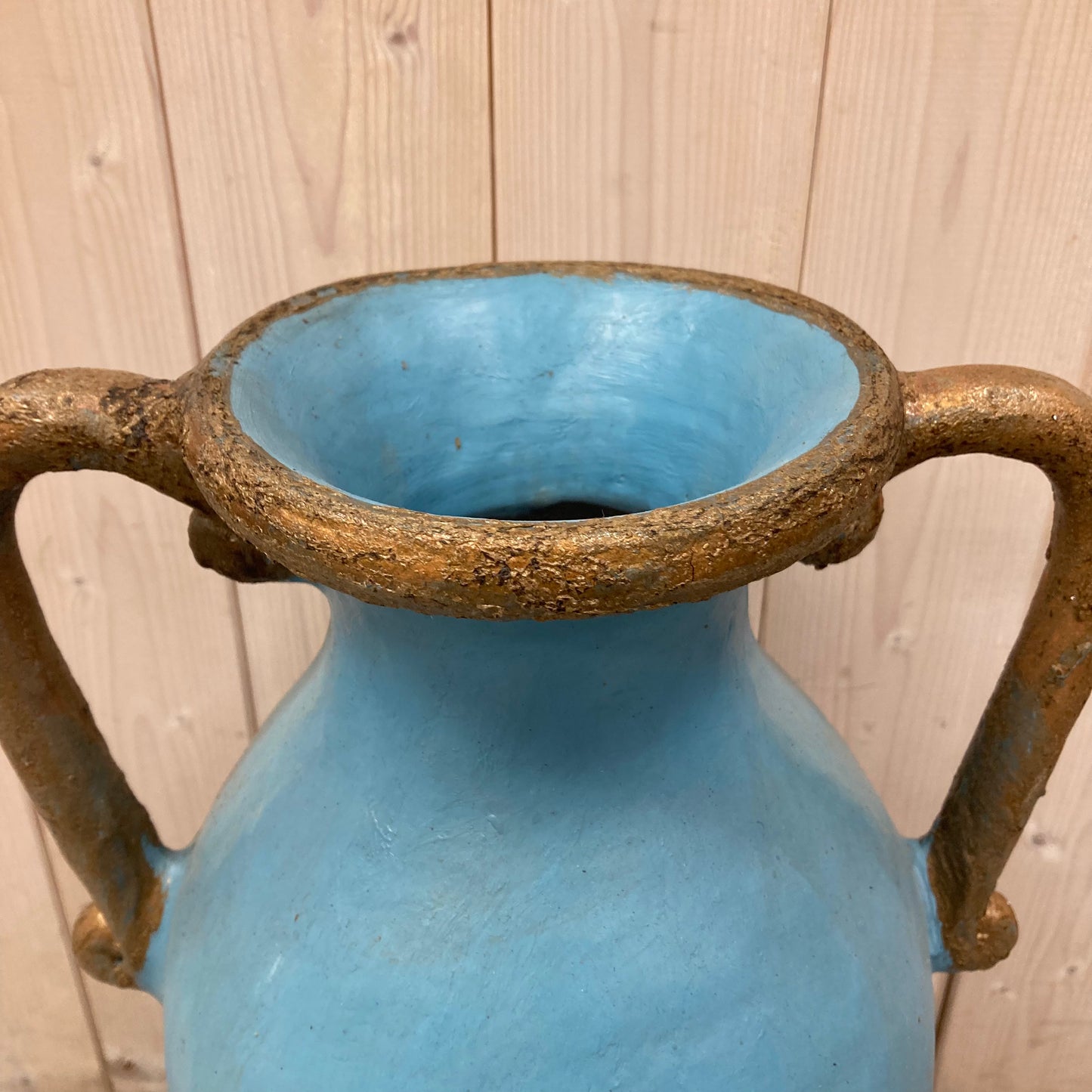 Large Two Handled Vase (Turquoise)