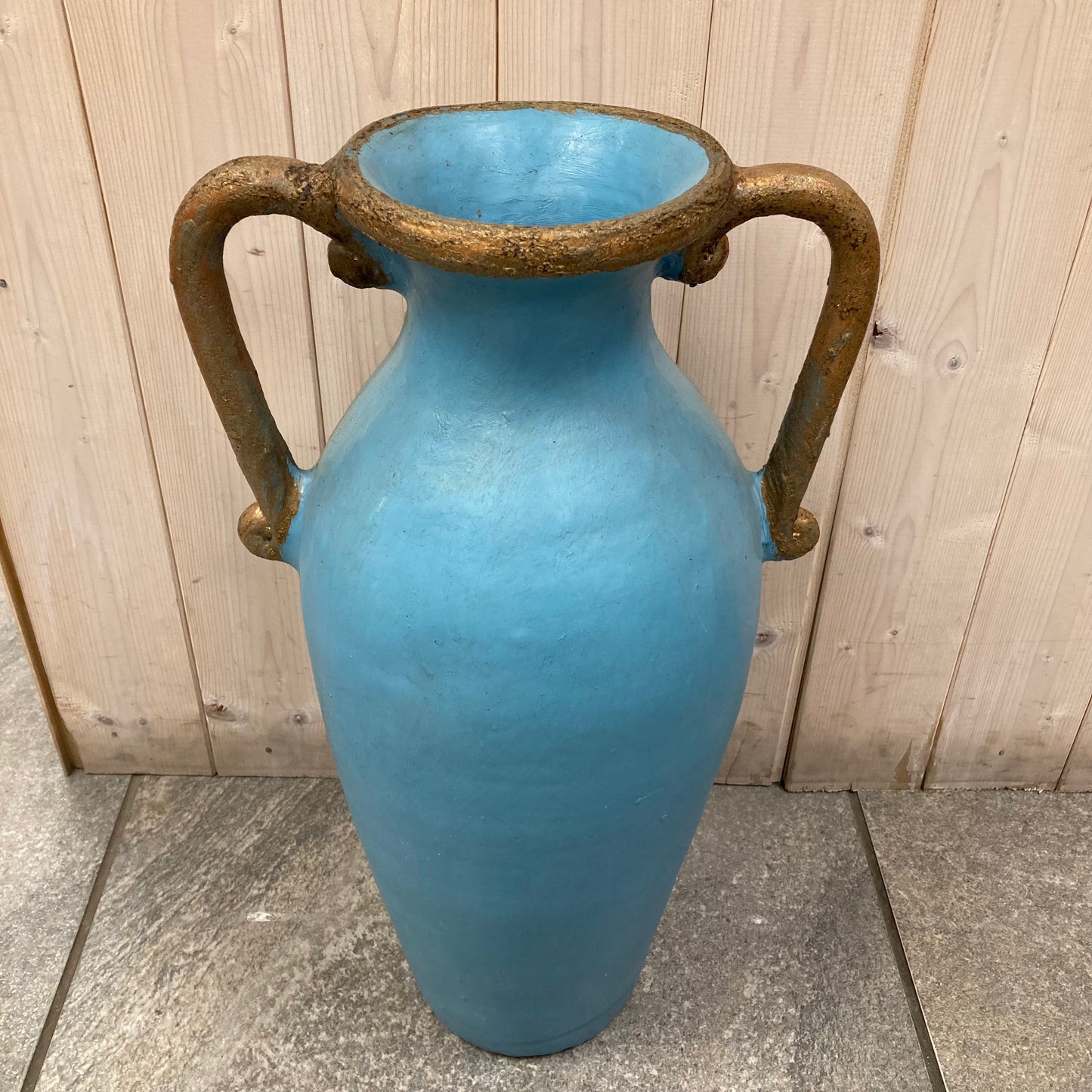 Large Two Handled Vase (Turquoise)